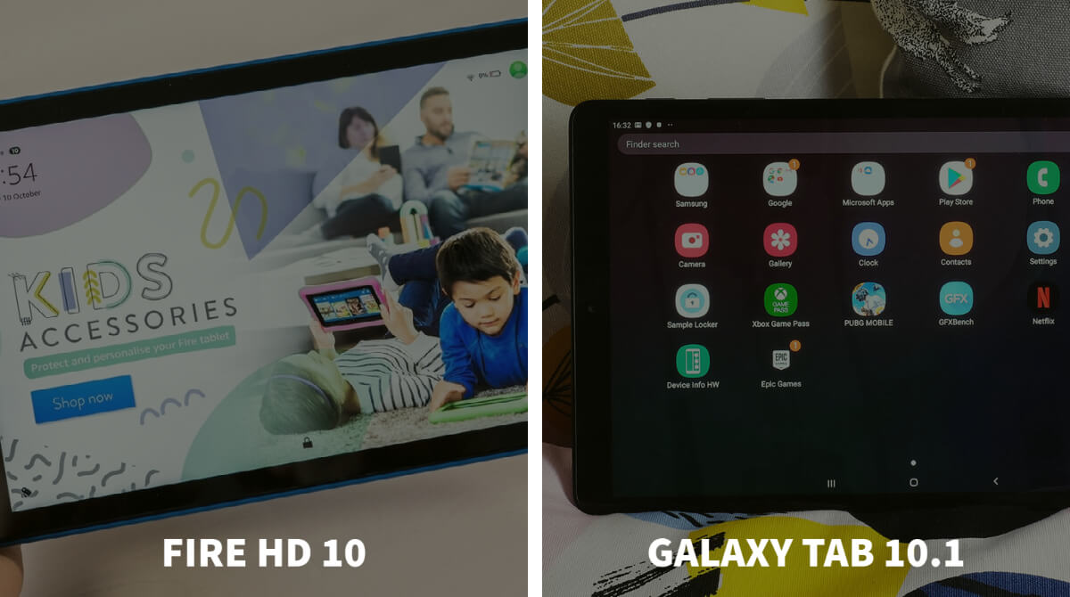 Samsung Galaxy Tab A 10.1 Vs Amazon Fire HD 10 -1